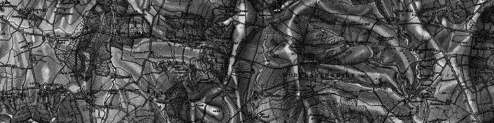 Old map of Taddington in 1896