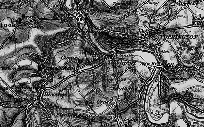 Old map of Taddiport in 1895