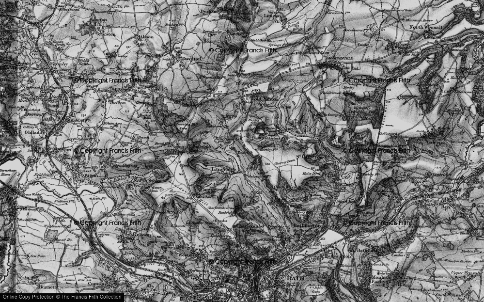 Old Map of Tadwick, 1898 in 1898