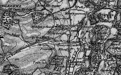 Old map of Bryn Eithen in 1897