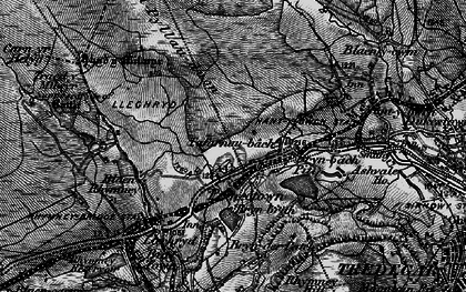 Old map of Tafarnaubach in 1897