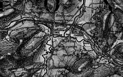 Old map of Tafolwern in 1899