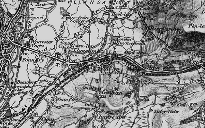Old map of Tai'r-ysgol in 1897