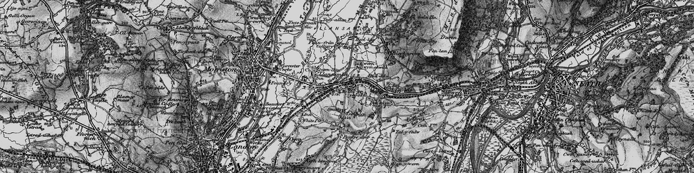 Old map of Tai'r-ysgol in 1897