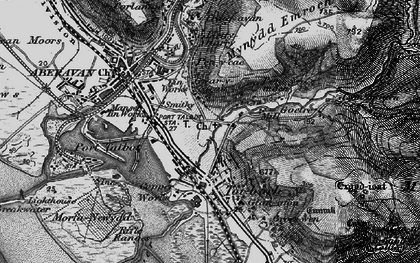 Old map of Taibach in 1897