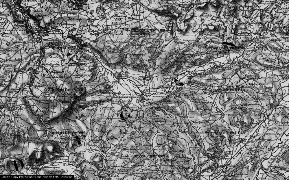 Old Map of Tal-sarn, 1898 in 1898