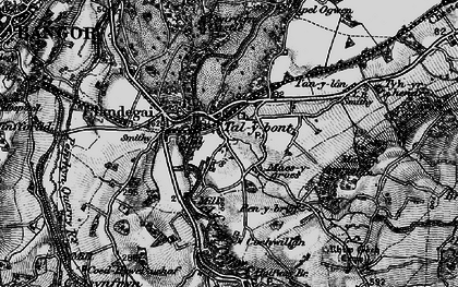 Old map of Bronydd Isaf in 1899