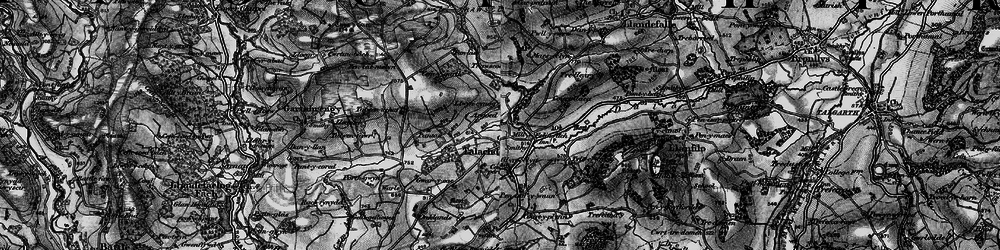 Old map of Talachddu in 1898