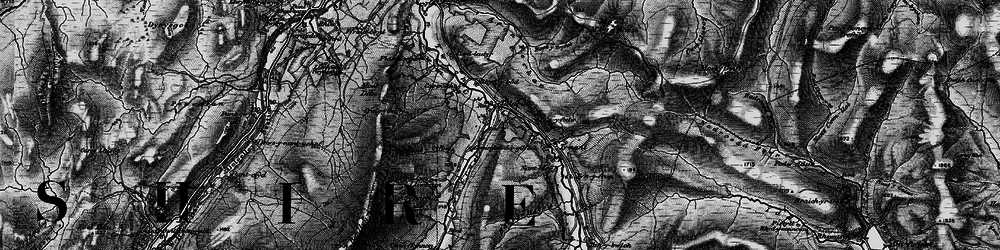 Old map of Afon Fechan in 1898