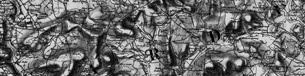 Old map of Talgarreg in 1898