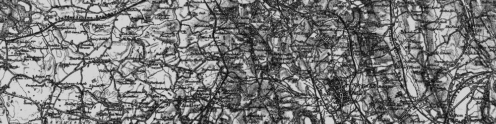Old map of Talke Pits in 1897