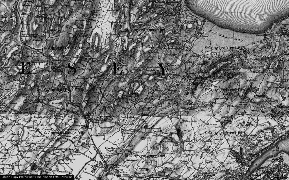 Old Map of Talwrn, 1899 in 1899