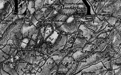 Old map of Talwrn in 1899