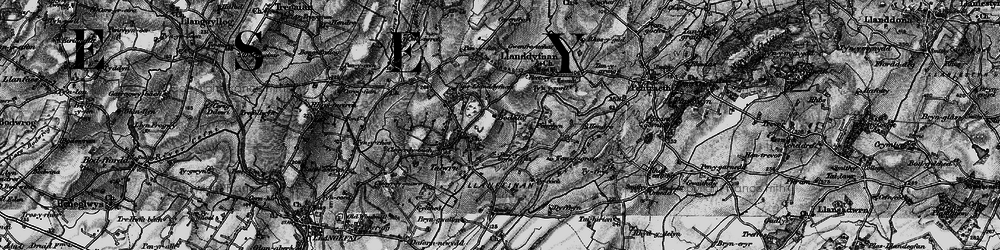 Old map of Bodeilio in 1899