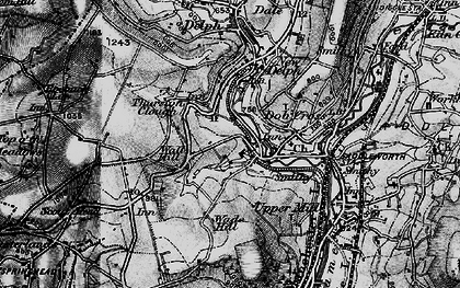 Old map of Tame Water in 1896