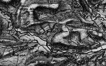 Old map of Bryn Deildre in 1899