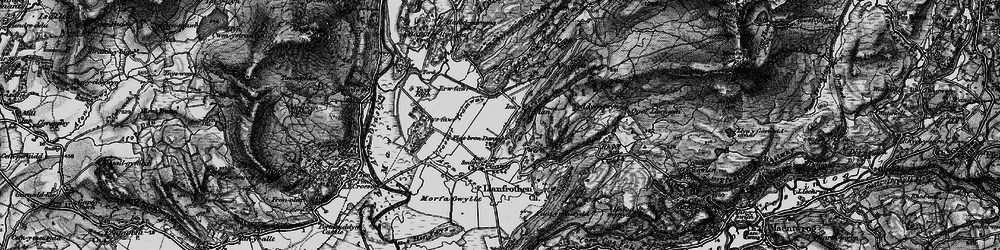 Old map of Ynysfor in 1899