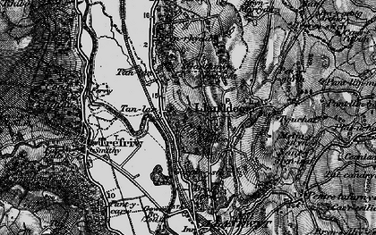 Old map of Belmont in 1899