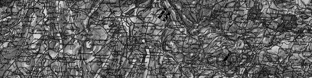 Old map of Bryn Bigad in 1897