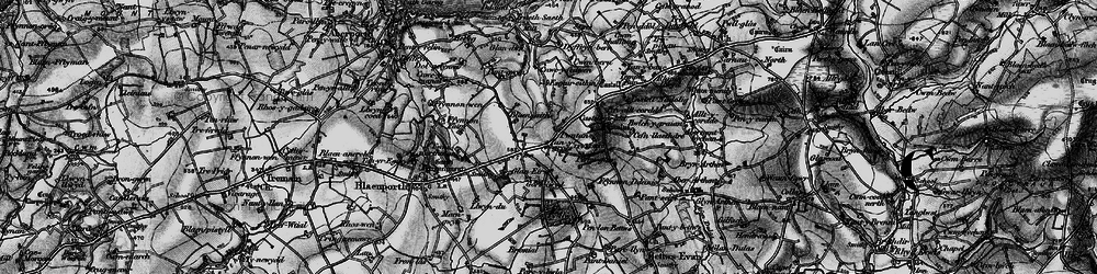 Old map of Blaensaith Fawr in 1898