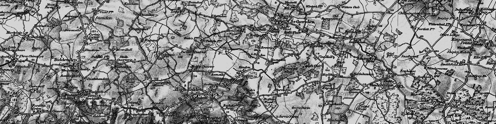 Old map of Buckhall in 1895