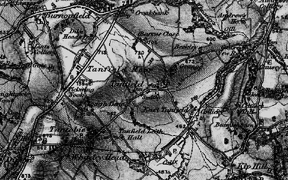 Old map of Tanfield in 1898