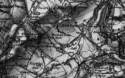 Old map of East Tanfield in 1898