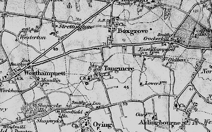 Old map of Tangmere in 1895