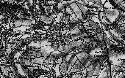 Old map of Tansley in 1896