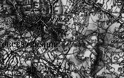 Old map of Tansley Hill in 1899