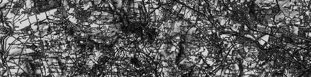 Old map of Tansley Hill in 1899