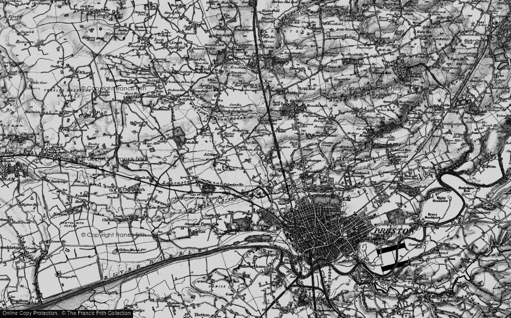 Old Map of Tanterton, 1896 in 1896