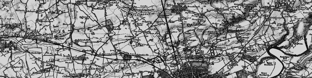 Old map of Tanterton in 1896