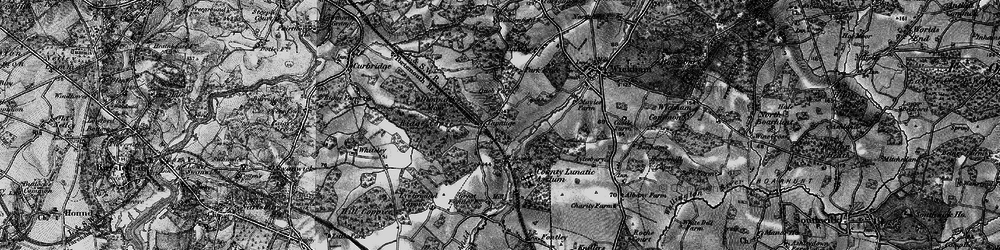 Old map of Botley Wood in 1895