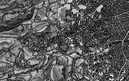 Old map of Tapton Hill in 1896
