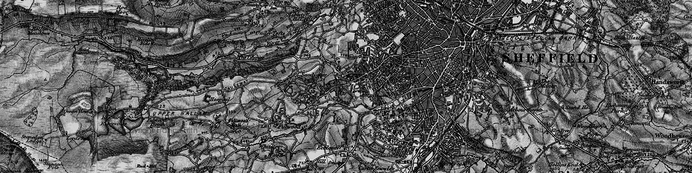 Old map of Tapton Hill in 1896