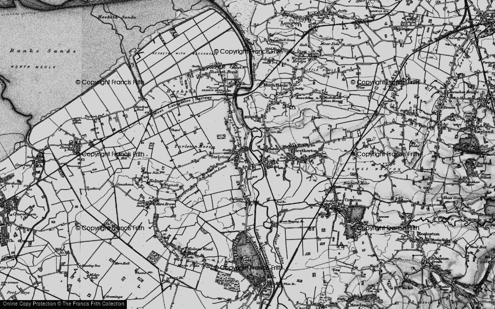 Old Map of Tarleton, 1896 in 1896