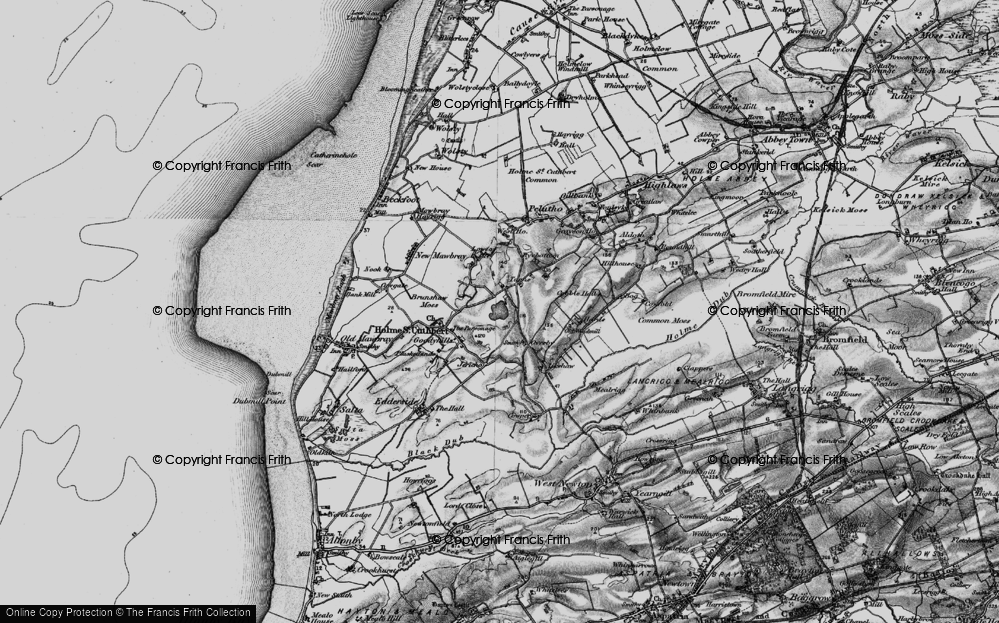 Old Map of Tarns, 1897 in 1897