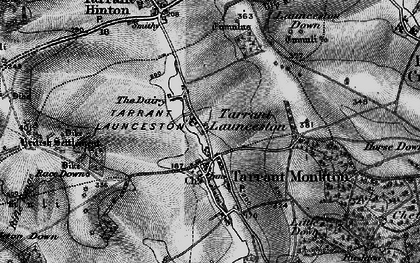 Old map of Launceston Down in 1895