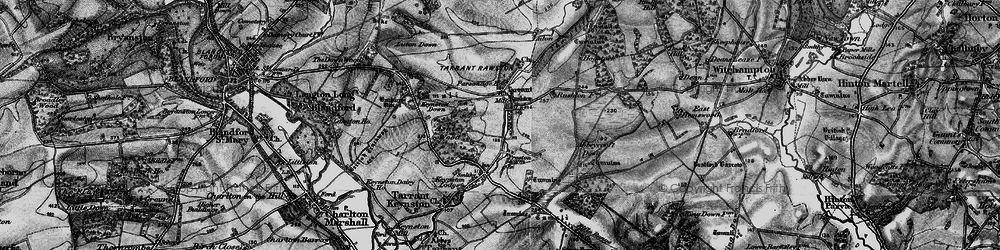 Old map of Tarrant Rushton in 1895