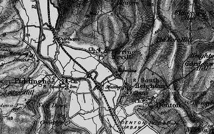 Old map of Tarring Neville in 1895