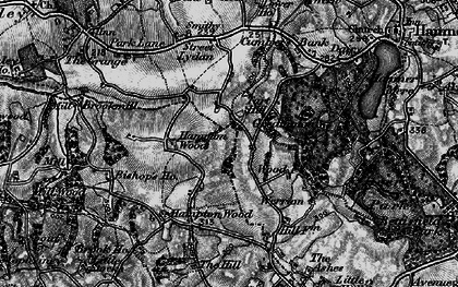 Old map of Hampton Wood in 1897