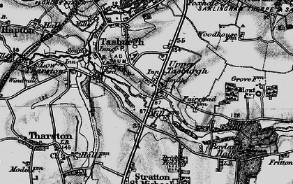 Old map of Tasburgh in 1898