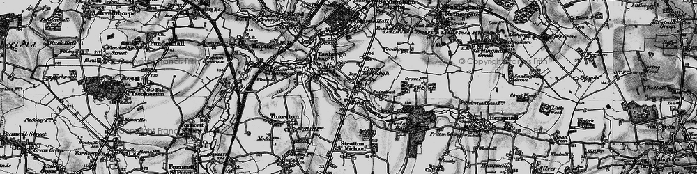 Old map of Bunn's Hill in 1898