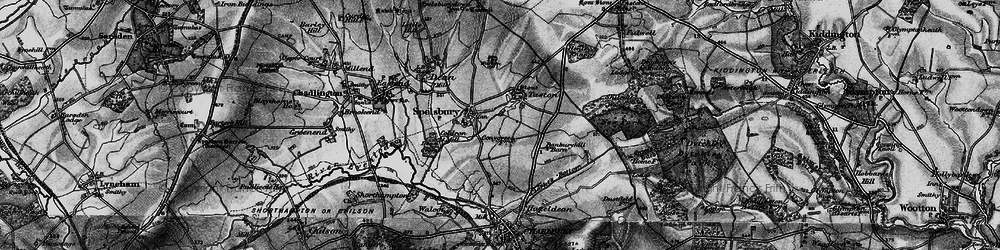 Old map of Taston in 1896