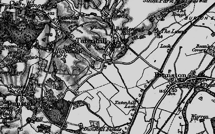 Old map of Tatenhill in 1898