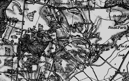 Old map of Tatenhill Common in 1898