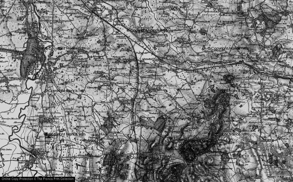 Old Map of Tattenhall, 1897 in 1897