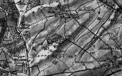 Old map of Snelshall West in 1896