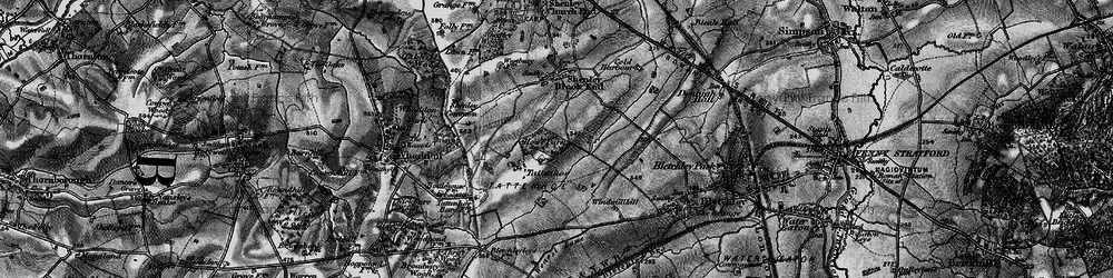 Old map of Tattenhoe in 1896